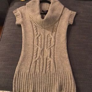 Short Sleeve Cowl Neck Sweater